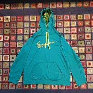 Nike Turquoise Therma-Fit Hoodie, Men's L
